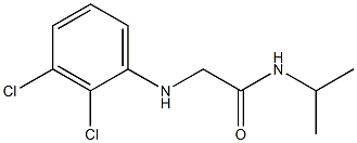 2-[(2,3-dichlorophenyl)amino]-N-(propan-2-yl)acetamide 结构式