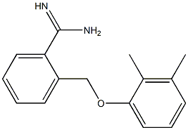 2-[(2,3-dimethylphenoxy)methyl]benzenecarboximidamide 结构式