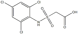 2-[(2,4,6-trichlorophenyl)sulfamoyl]acetic acid 结构式