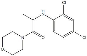 2-[(2,4-dichlorophenyl)amino]-1-(morpholin-4-yl)propan-1-one 结构式