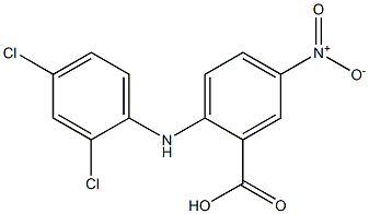 2-[(2,4-dichlorophenyl)amino]-5-nitrobenzoic acid 结构式