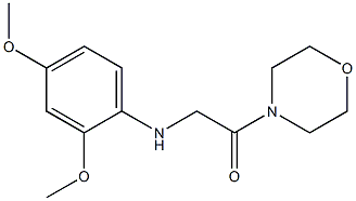 2-[(2,4-dimethoxyphenyl)amino]-1-(morpholin-4-yl)ethan-1-one 结构式