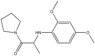 2-[(2,4-dimethoxyphenyl)amino]-1-(pyrrolidin-1-yl)propan-1-one 结构式