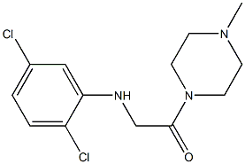 2-[(2,5-dichlorophenyl)amino]-1-(4-methylpiperazin-1-yl)ethan-1-one 结构式