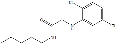 2-[(2,5-dichlorophenyl)amino]-N-pentylpropanamide 结构式