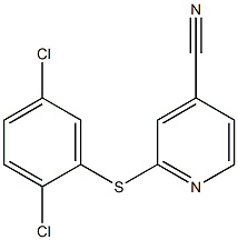 2-[(2,5-dichlorophenyl)sulfanyl]pyridine-4-carbonitrile 结构式