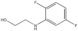 2-[(2,5-difluorophenyl)amino]ethan-1-ol 结构式