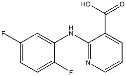 2-[(2,5-difluorophenyl)amino]pyridine-3-carboxylic acid 结构式