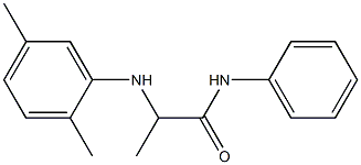 2-[(2,5-dimethylphenyl)amino]-N-phenylpropanamide 结构式