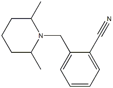 2-[(2,6-dimethylpiperidin-1-yl)methyl]benzonitrile 结构式