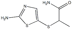 2-[(2-amino-1,3-thiazol-5-yl)sulfanyl]propanamide 结构式