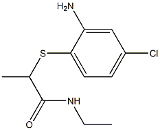 2-[(2-amino-4-chlorophenyl)sulfanyl]-N-ethylpropanamide 结构式