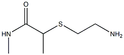 2-[(2-aminoethyl)sulfanyl]-N-methylpropanamide 结构式