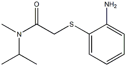 2-[(2-aminophenyl)sulfanyl]-N-methyl-N-(propan-2-yl)acetamide 结构式