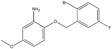 2-[(2-bromo-5-fluorophenyl)methoxy]-5-methoxyaniline 结构式