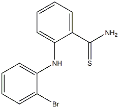 2-[(2-bromophenyl)amino]benzene-1-carbothioamide 结构式