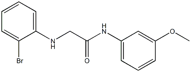 2-[(2-bromophenyl)amino]-N-(3-methoxyphenyl)acetamide 结构式