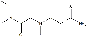 2-[(2-carbamothioylethyl)(methyl)amino]-N,N-diethylacetamide 结构式