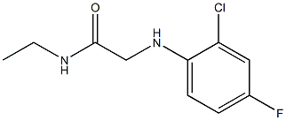 2-[(2-chloro-4-fluorophenyl)amino]-N-ethylacetamide 结构式