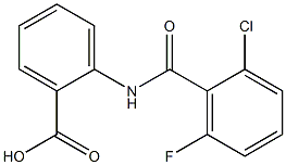 2-[(2-chloro-6-fluorobenzene)(methyl)amido]benzoic acid 结构式