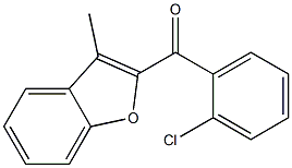 2-[(2-chlorophenyl)carbonyl]-3-methyl-1-benzofuran 结构式