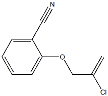 2-[(2-chloroprop-2-enyl)oxy]benzonitrile 结构式