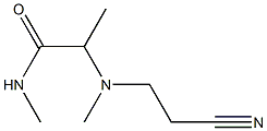 2-[(2-cyanoethyl)(methyl)amino]-N-methylpropanamide 结构式