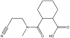 2-[(2-cyanoethyl)(methyl)carbamoyl]cyclohexane-1-carboxylic acid 结构式