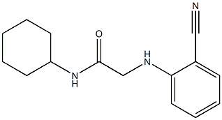 2-[(2-cyanophenyl)amino]-N-cyclohexylacetamide 结构式