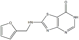 2-[(2-furylmethyl)amino][1,3]thiazolo[4,5-d]pyrimidin-7(6H)-one 结构式