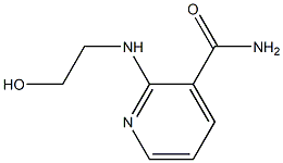 2-[(2-hydroxyethyl)amino]pyridine-3-carboxamide 结构式