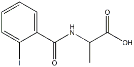 2-[(2-iodobenzoyl)amino]propanoic acid 结构式
