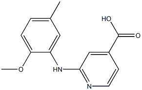 2-[(2-methoxy-5-methylphenyl)amino]pyridine-4-carboxylic acid 结构式