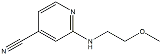 2-[(2-methoxyethyl)amino]isonicotinonitrile 结构式