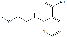2-[(2-methoxyethyl)amino]pyridine-3-carboxamide 结构式