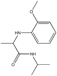 2-[(2-methoxyphenyl)amino]-N-(propan-2-yl)propanamide 结构式
