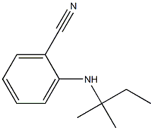 2-[(2-methylbutan-2-yl)amino]benzonitrile 结构式