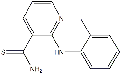 2-[(2-methylphenyl)amino]pyridine-3-carbothioamide 结构式