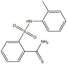 2-[(2-methylphenyl)sulfamoyl]benzene-1-carbothioamide 结构式