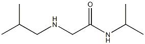 2-[(2-methylpropyl)amino]-N-(propan-2-yl)acetamide 结构式