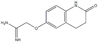 2-[(2-oxo-1,2,3,4-tetrahydroquinolin-6-yl)oxy]ethanimidamide 结构式