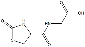 2-[(2-oxo-1,3-thiazolidin-4-yl)formamido]acetic acid 结构式