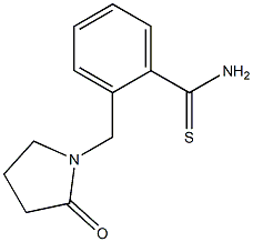 2-[(2-oxopyrrolidin-1-yl)methyl]benzenecarbothioamide 结构式