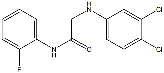 2-[(3,4-dichlorophenyl)amino]-N-(2-fluorophenyl)acetamide 结构式