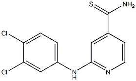 2-[(3,4-dichlorophenyl)amino]pyridine-4-carbothioamide 结构式