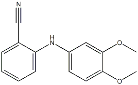 2-[(3,4-dimethoxyphenyl)amino]benzonitrile 结构式