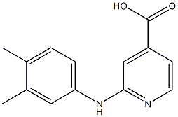 2-[(3,4-dimethylphenyl)amino]pyridine-4-carboxylic acid 结构式