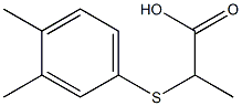 2-[(3,4-dimethylphenyl)thio]propanoic acid 结构式