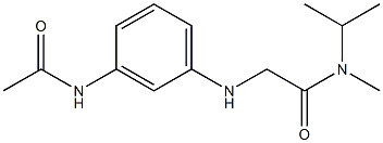 2-[(3-acetamidophenyl)amino]-N-methyl-N-(propan-2-yl)acetamide 结构式