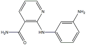 2-[(3-aminophenyl)amino]nicotinamide 结构式